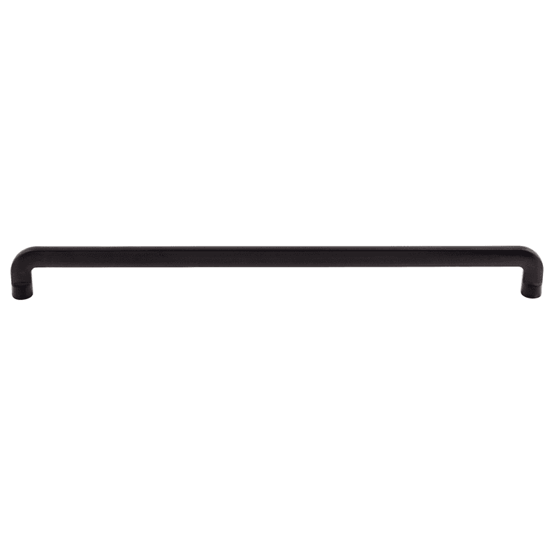 12" Ellis Hartridge Pull in Flat Black by Top Knobs - Transitional yet classic design for interiors inspired by Georgia's architecture.