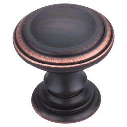 Top Knobs 1-1/4" Chareau Reeded Knob, Umbrio - Product Image 1