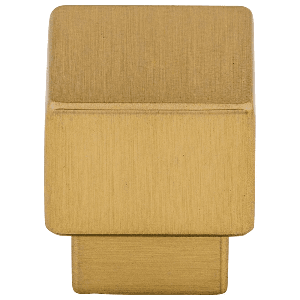 Contemporary Honey Bronze Tapered Square Knob by Top Knobs