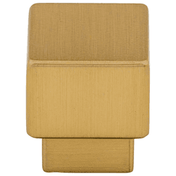 Contemporary Honey Bronze Tapered Square Knob by Top Knobs