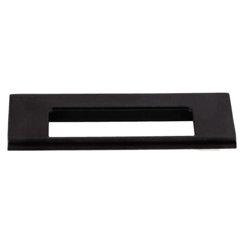 3&#45;3/4&quot; Mercer Europa Cut Out Tab Pull, Flat Black - Main Image
