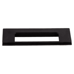 3&#45;3/4&quot; Mercer Europa Cut Out Tab Pull, Flat Black - Main Image