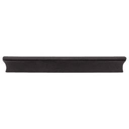 Contemporary Mercer Glacier Finger Pull, Flat Black by Top Knobs