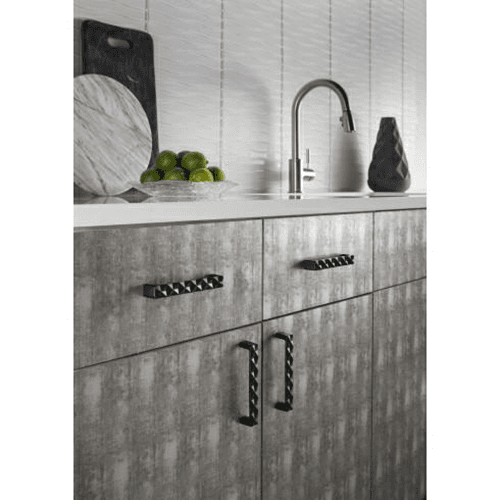 3&#45;3/4&quot; Mercer Quilted Pull, Ash Gray - Alt Image 1