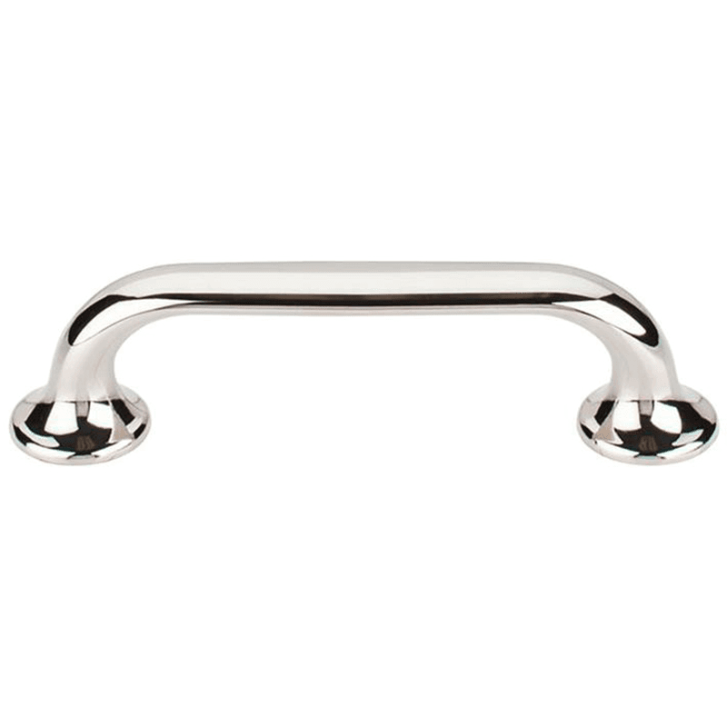 Contemporary Mercer Oculus Oval Pull in Polished Nickel by Top Knobs