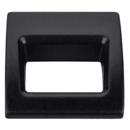 1&#45;1/8&quot; Mercer Tango Finger Pull, Flat Black - Main Image