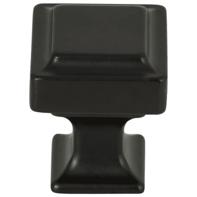 Contemporary 1" Transcend Ascendra Knob in Flat Black by Top Knobs