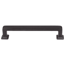 Contemporary 5-1/16" handle pull in Flat Black finish from Top Knobs' Transcend Collection