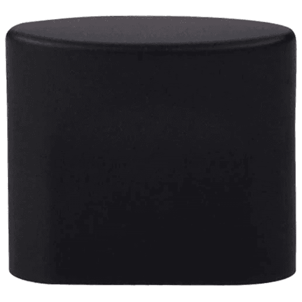 Contemporary 1-1/4" flat black oval slot knob from Top Knobs' decorative collection
