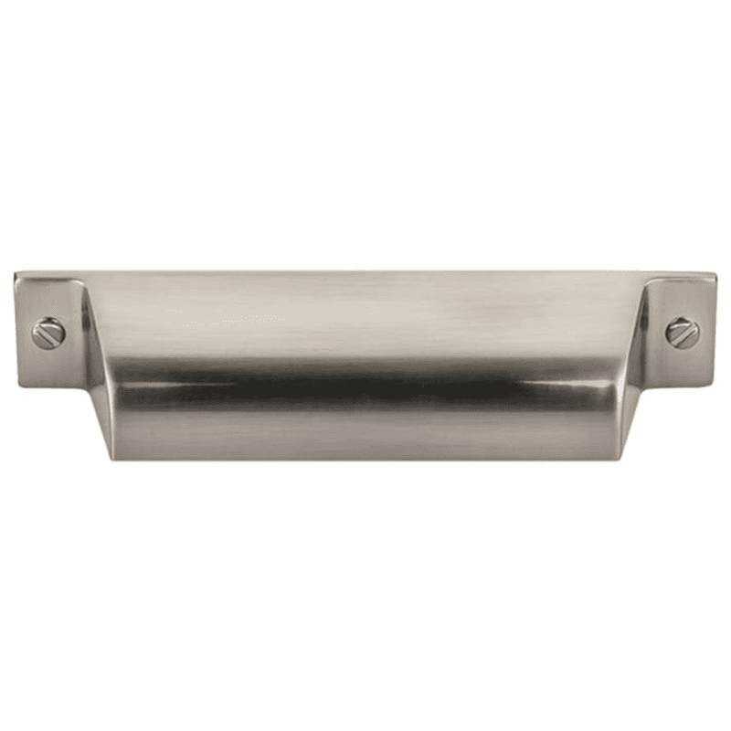 Brushed Satin Nickel cup pull from Top Knobs' Barrington Collection