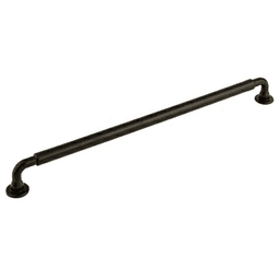 Serene Lily Pull in Flat Black - Top Knobs