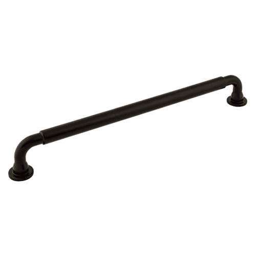 Elegant Serene Lily Appliance Pull from Top Knobs in Flat Black Finish