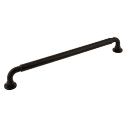 Elegant Serene Lily Appliance Pull from Top Knobs in Flat Black Finish