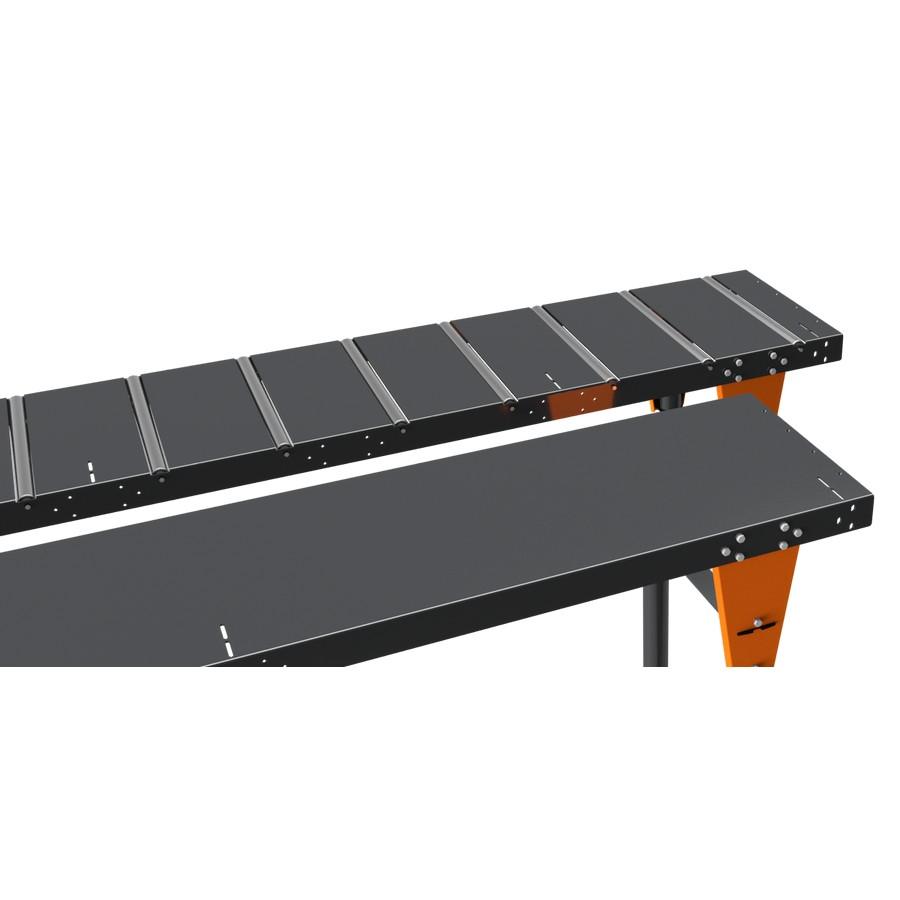 Plastic Roller Material Handling Table with 10 Degree Tilted Brackets :: Image 40