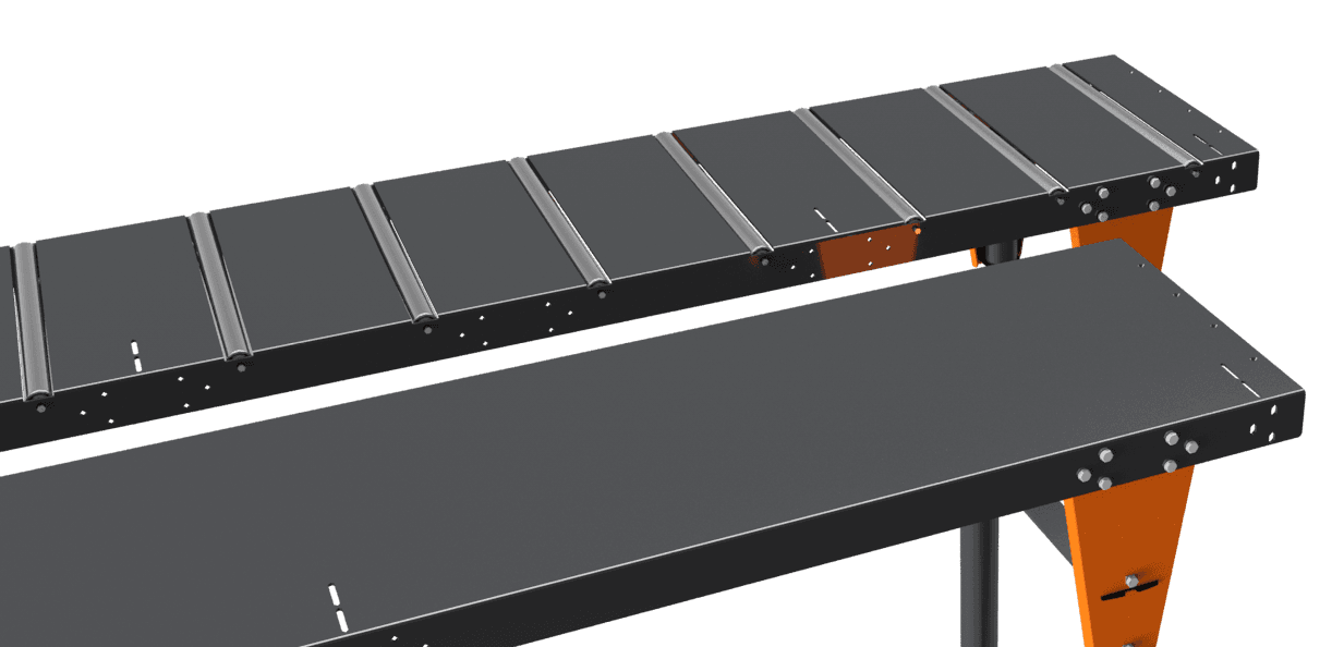 Solid Material Handling Table with 10 Degree Tilted Brackets :: Image 20