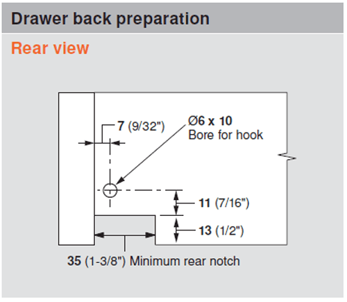 Blum Undermount Drawer Slide for 3/4" Material - Image 3