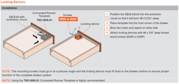 Blum Tandem 563/569 Locking Device - Zinc Die-Cast with Spring-Loaded Release Levers