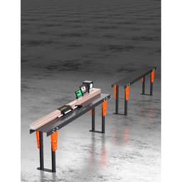 Solid Material Handling Table with 10 Degree Tilted Brackets :: Image 40