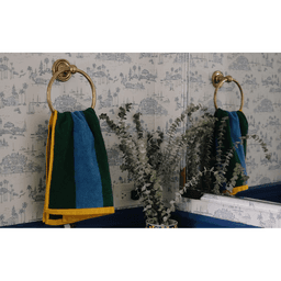 Traditional Towel Ring, Unlacquered Brass Alt 1 - Image
