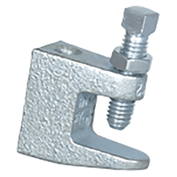 3/8" Galvanized Standard Throat Beam Clamp Main - Image