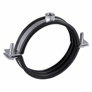 40mm Rubber Lined Zinc Plated Bolted Clip Head with 3/8" Port Main - Image