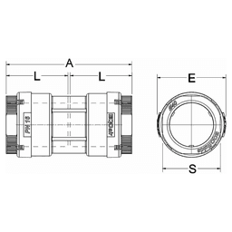25mm Straight Coupling for Compressed Air Alt 1 - Image