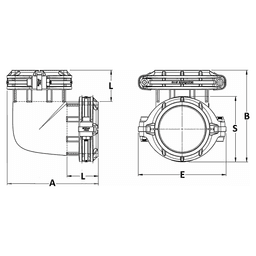 110mm x 90° Elbow for Compressed Air Alt 1 - Image