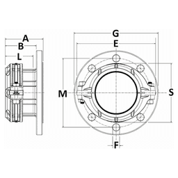 110mm x 4" Flange Adapter for Compressed Air Alt 1 - Image
