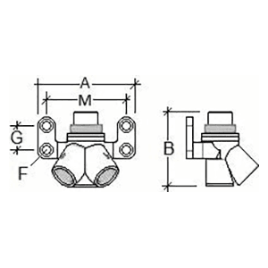 25mm x 1/2" FNPT Double Wall Outlet for Compressed Air Alt 1 - Image