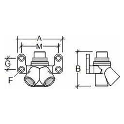 25mm x 1/2" FNPT Double Wall Outlet for Compressed Air Alt 1 - Image