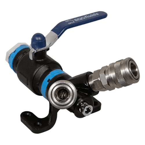 Wall Mounted Drop End with 25mm Ball Valve/Double 1/4" Universal Quick Coupling for Compressed Air Main - Image