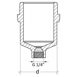 110mm Fitting Plug with Purge Valve Alt 1 - Image