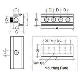 4 Port x 1/2" FNPT Wall Manifold Alt 1 - Image