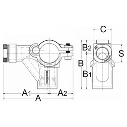 32mm x 20mm Pipe Saddle Branch Alt 1 - Image
