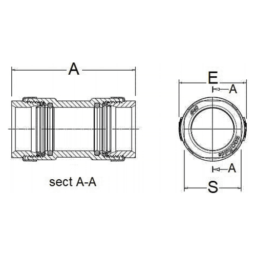 20mm Sliding Straight Coupling for Nitrogen/Inert Gase Alt 1 - Image