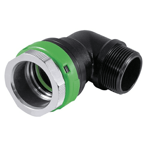 25mm x 90° Elbow with 3/4" MNPT for Nitrogen/Inert Gases Main - Image