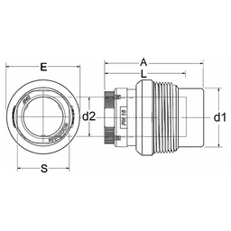 25mm x 20mm Fitting Pipe Reducer for Nitrogen/Inert Gases Alt 1 - Image