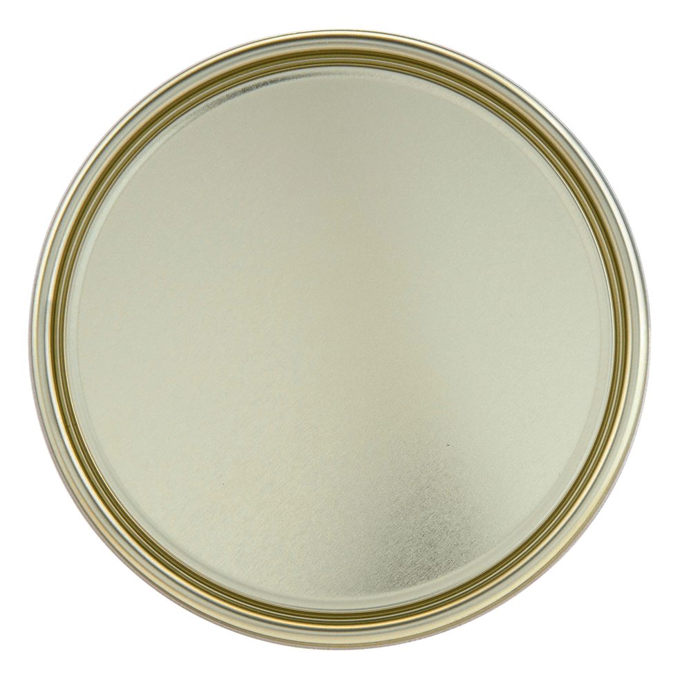 Lined Metal Lid for 1 Gallon Cans  - Bottom View