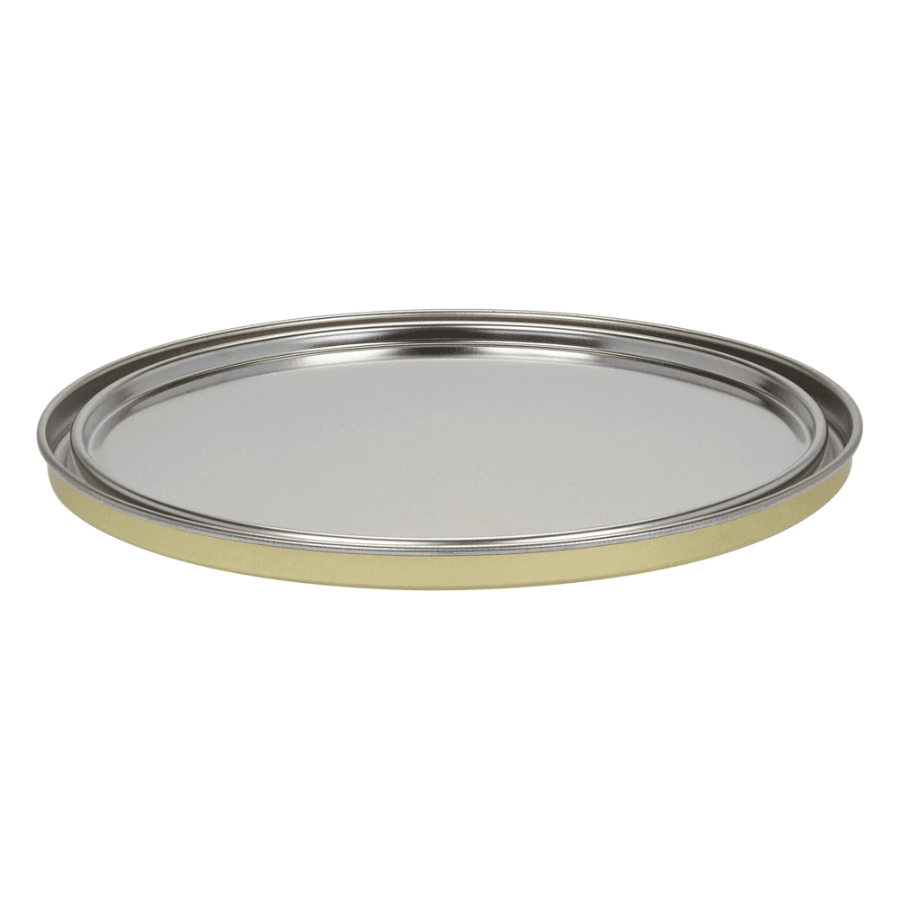 Lined Metal Lid for 1 Gallon Cans  - Top View