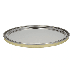 Lined Metal Lid for 1 Gallon Cans  - Top View