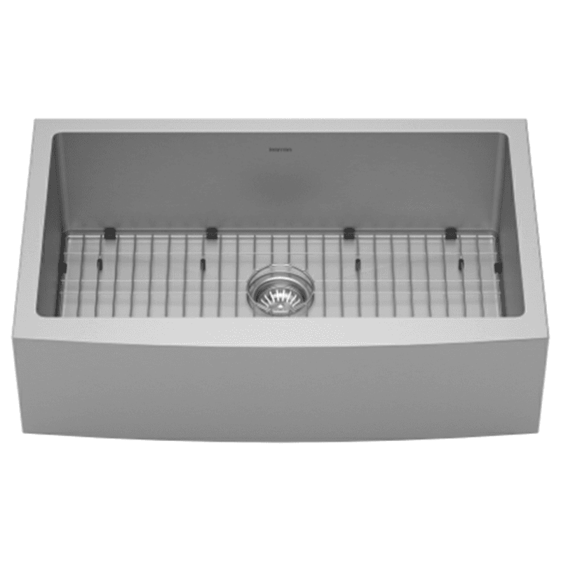 Elite Stainless Steel Farmhouse/Apron Front 16G Single Bowl Kitchen Sink Kit, 33" x 22-1/4" x 10" Alt 1 - Image
