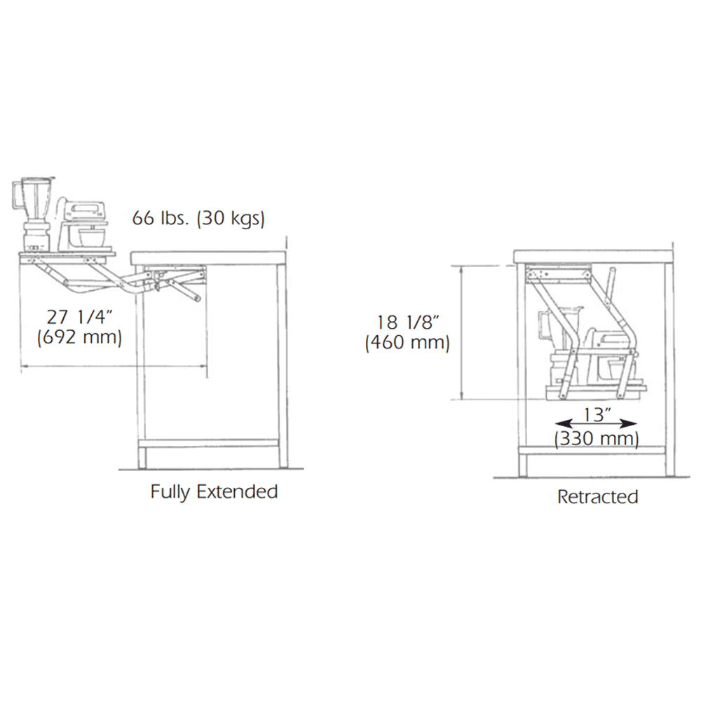 Mixer Lift, White - Alt Image 2