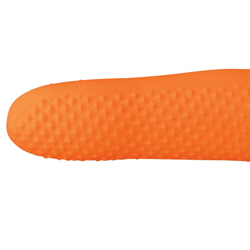 Small NSI FlexShield Nitrile Powder Free Disposable Gloves, Orange, 7 mil (100/Box) Alt 1 - Image