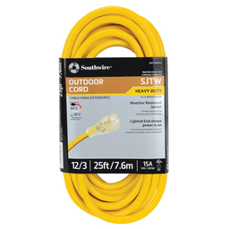 Southwire Pro-Power Outdoor Extension Power Cord with Power Indicator Light