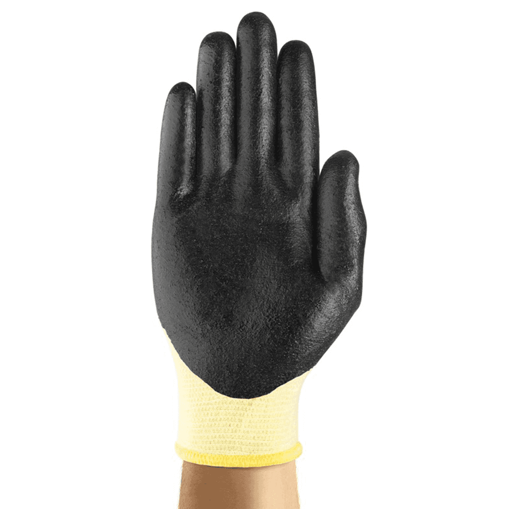 Nitrile/Kevlar Lined Cut Resistant Gloves - Yellow/Black - Northern Safety