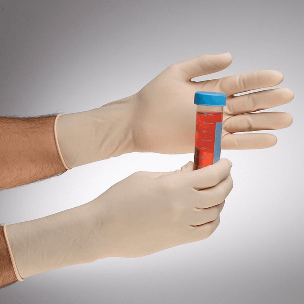 Microflex Large Latex Powder Free Gloves - Durable, textured, and low protein for high-risk work environments.