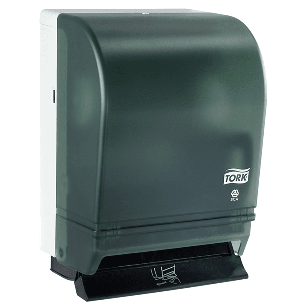Tork Push-Bar Hand Towel Dispenser with See-Through Front for Easy Service Checks and Controlled Consumption