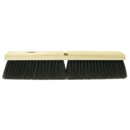 18 inch Floor Brush with Heavy Duty Black Tampico Bristles for Coarse Sweeping from Weiler