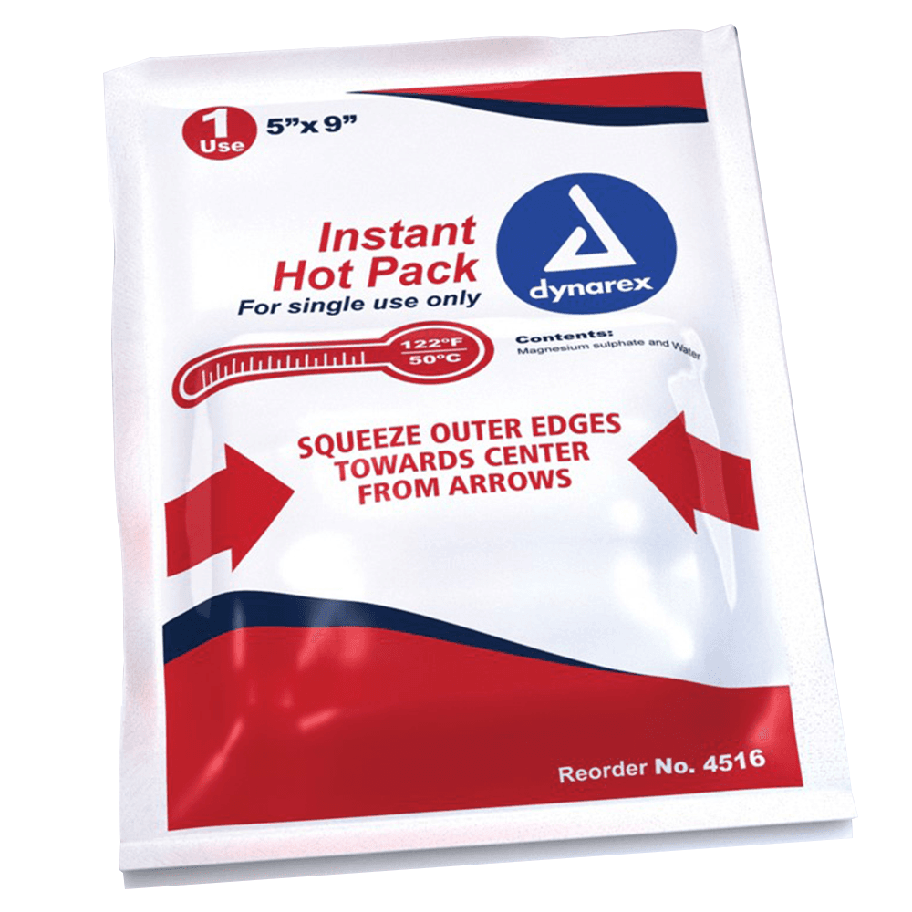 Dynarex Instant Heat Pack for Neck Pain and Muscle Strains, 5" x 9"