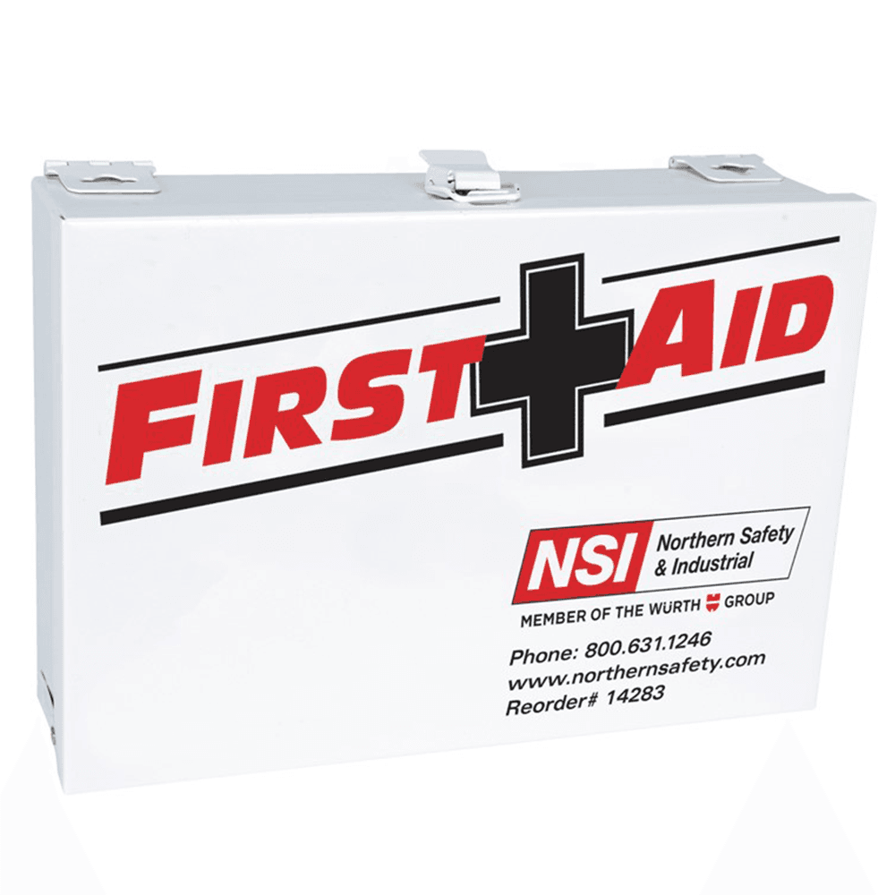 Northern Safety 25 Person First Aid Kit in Rugged Steel Case